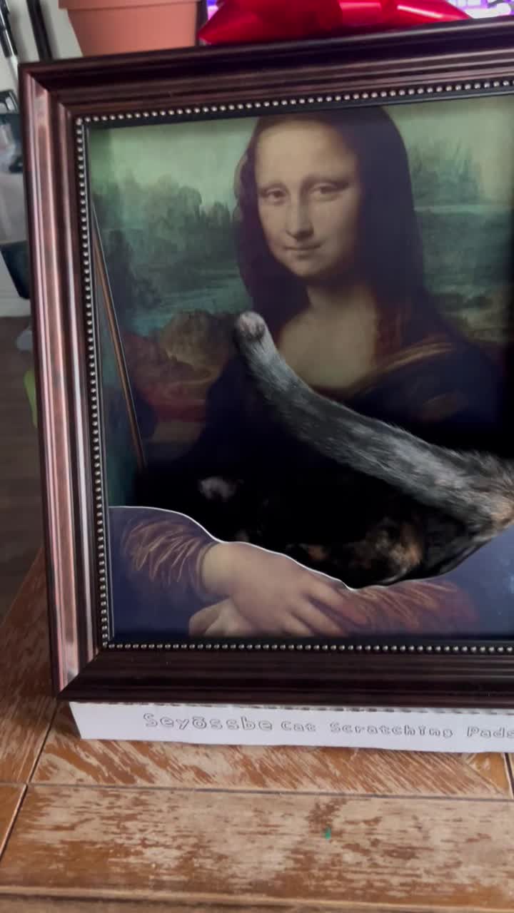 The Mona Lisa Cardboard Cat Scratcher photo 3