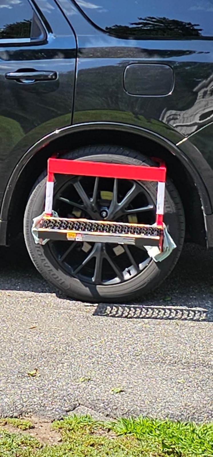 A Folding Steel Step For Your Tall Truck Tires