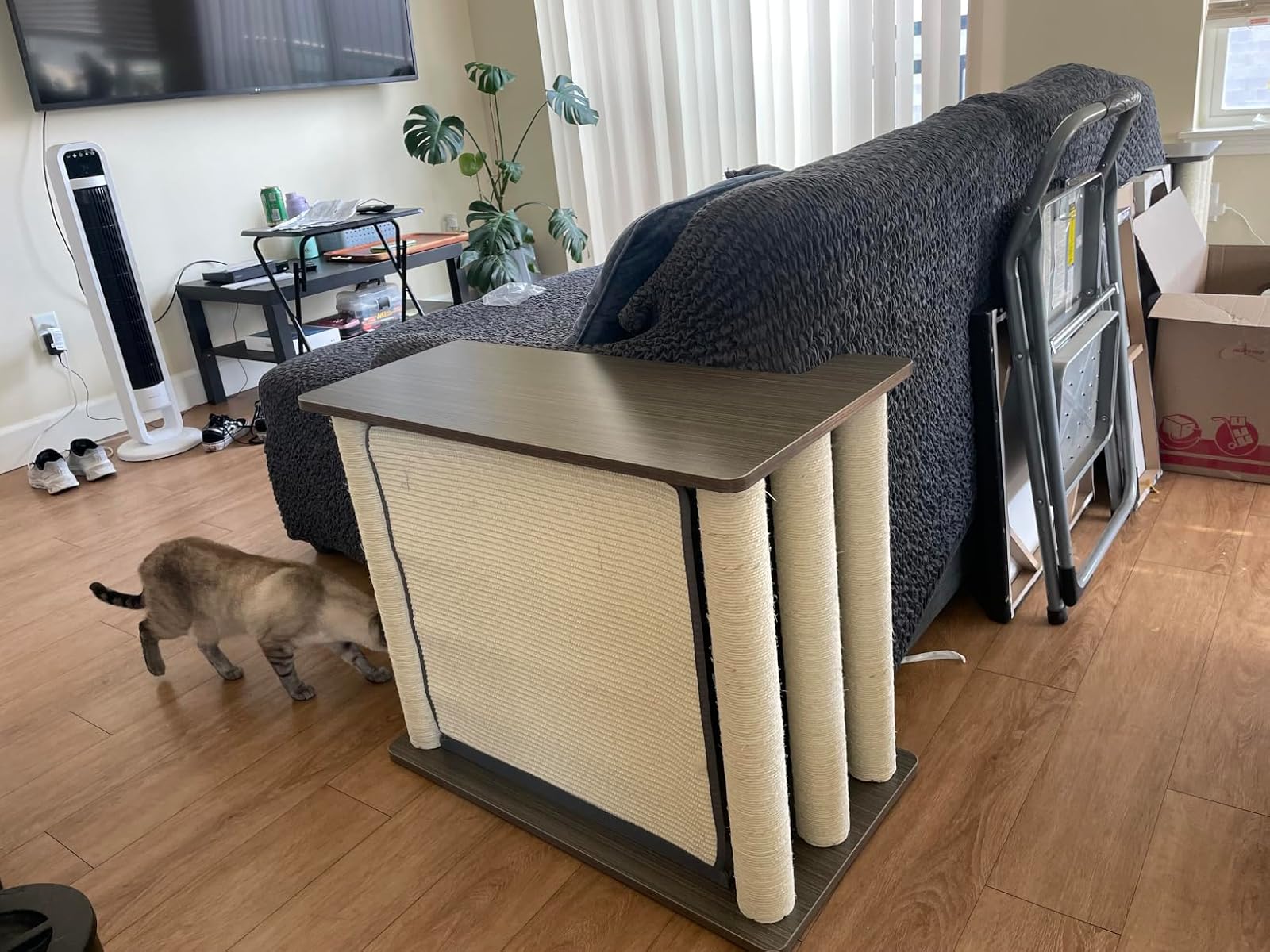 A Cat Scratcher That Doubles As Your End Table