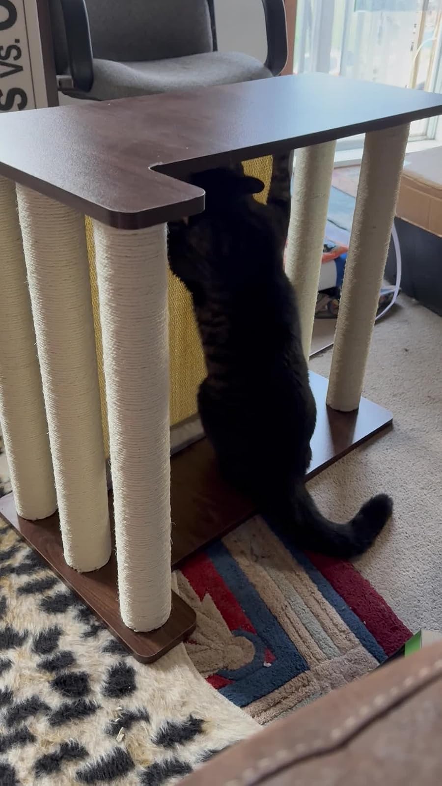 A Cat Scratcher That Doubles As Your End Table photo 3