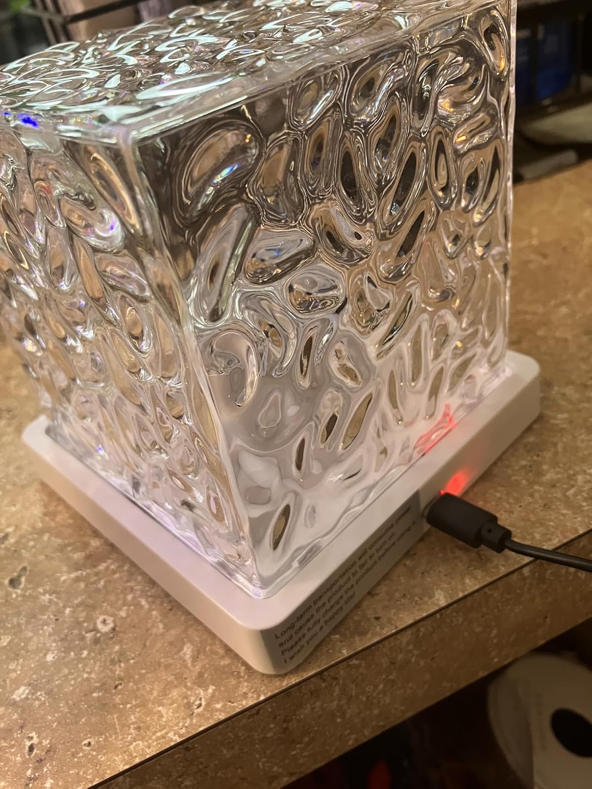 The glowing lamp that turns showers into private spas