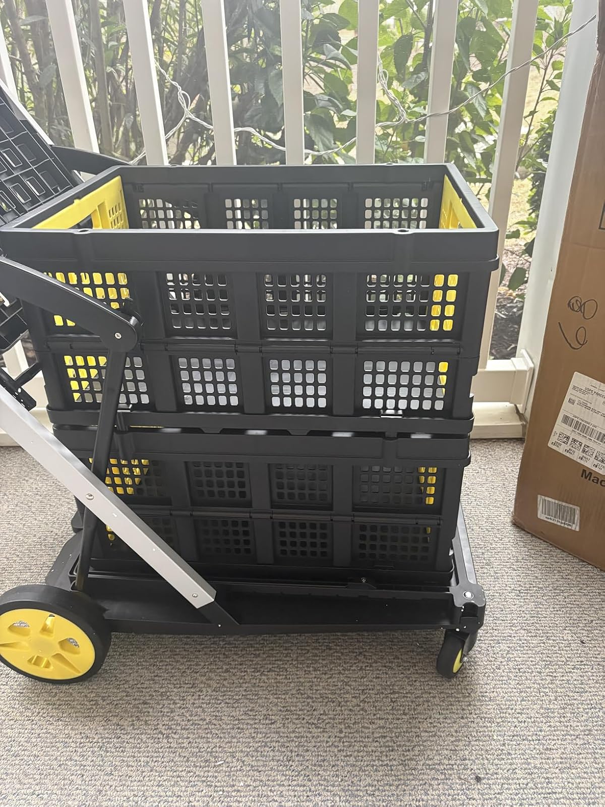 The Double Decker Purple Utility Cart