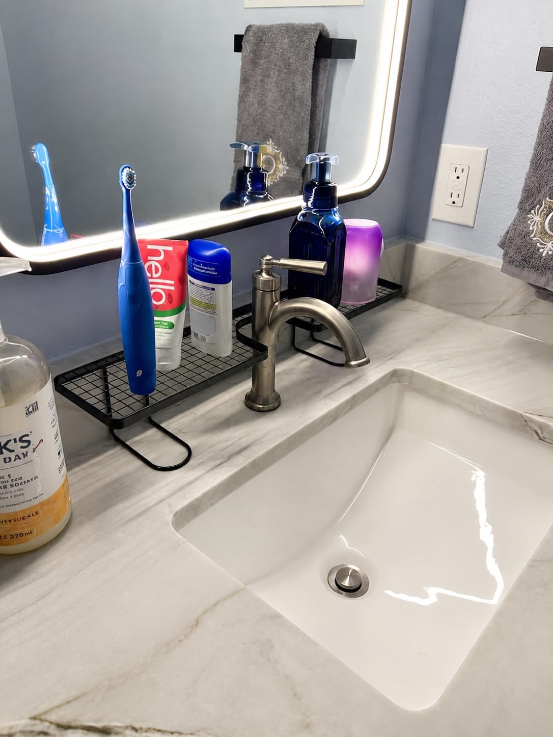 The Over Faucet Bathroom Storage Riser